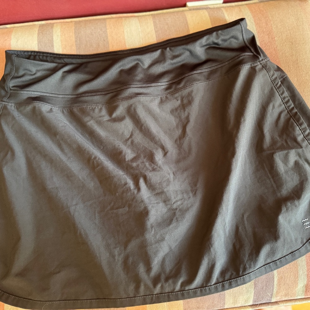 Black Athletic Skort - Basic Performance Skirt